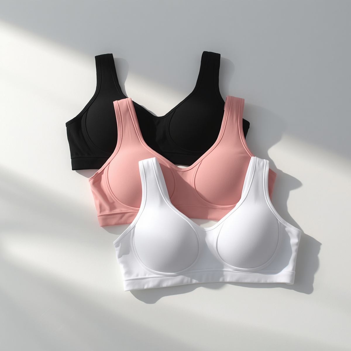 3Stk-Schwarz-Weiß-Pink / Xl